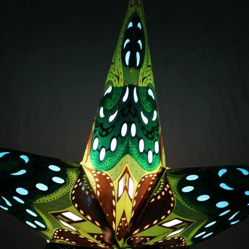 Star Lantern Light Shade - Choice of Colours