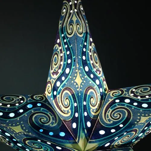 Star Lantern Light Shade - Choice of Colours