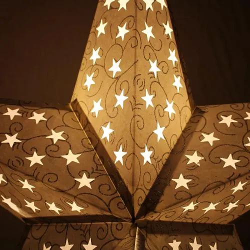 Star Lantern Light Shade - Choice of Colours