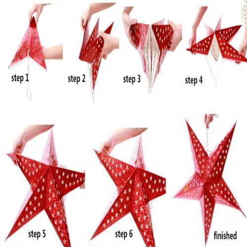 Star Lantern Light Shade - Choice of Colours