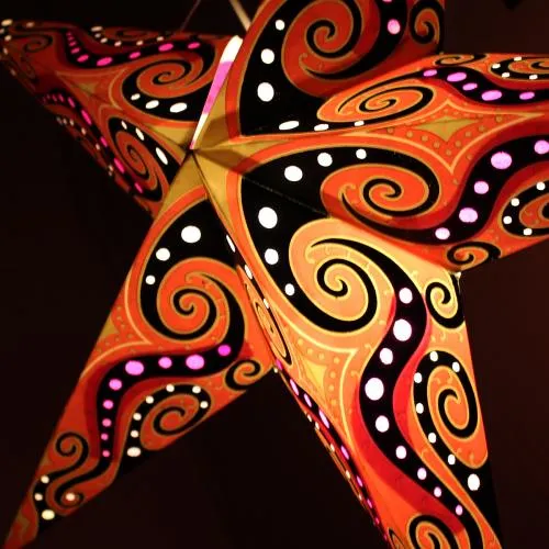 Star Lantern Light Shade - Choice of Colours