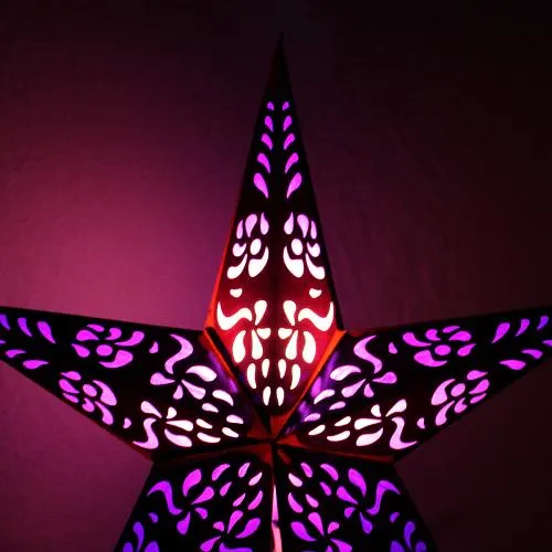 Star Lantern Light Shade - Choice of Colours