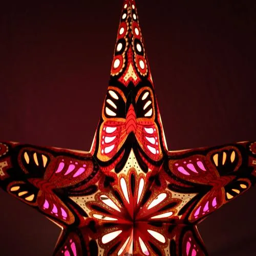 Star Lantern Light Shade - Choice of Colours