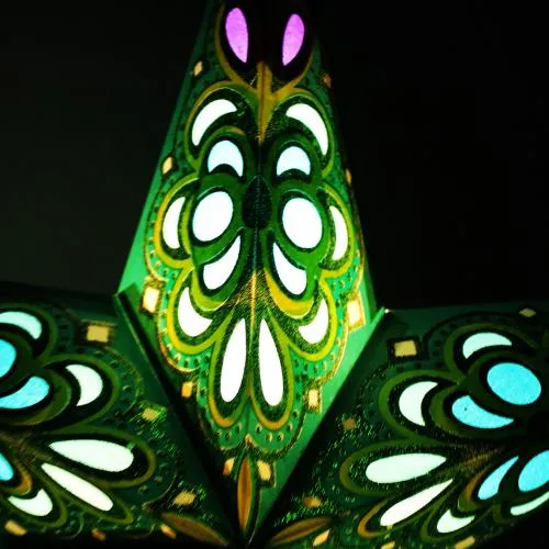 Star Lantern Light Shade - Choice of Colours
