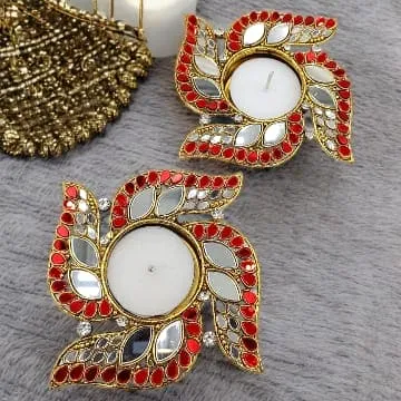 Swastik Diya Set - Accessory