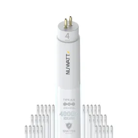 T5 LED Light Lights 4FT - 4000K - Type A&B - Plug and Play or Ballast Bypass - 24W - 3200LM - Double Ended - 30 Pack