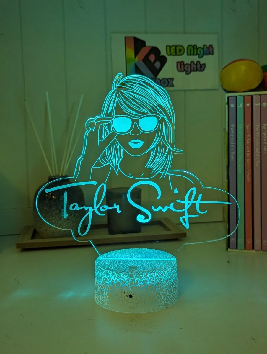 Taylor Swift Era Tour Swiftee Fan 3D LED Night Light Lamp