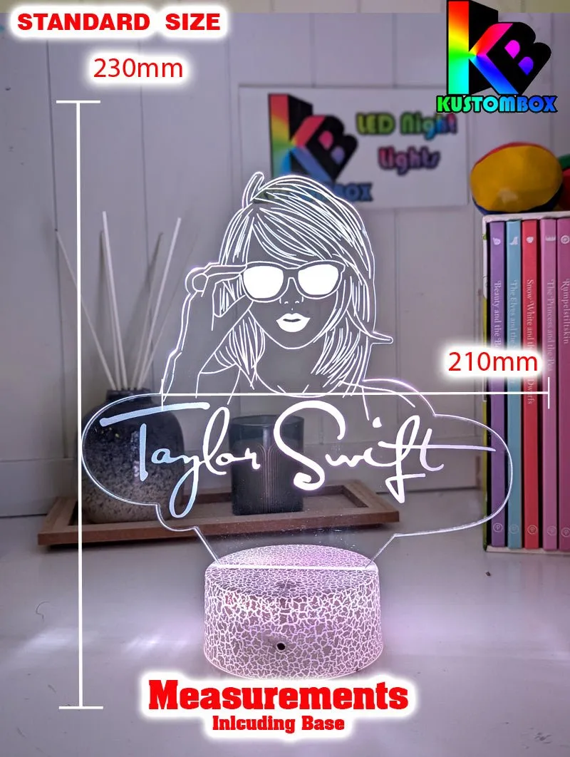 Taylor Swift Era Tour Swiftee Fan 3D LED Night Light Lamp