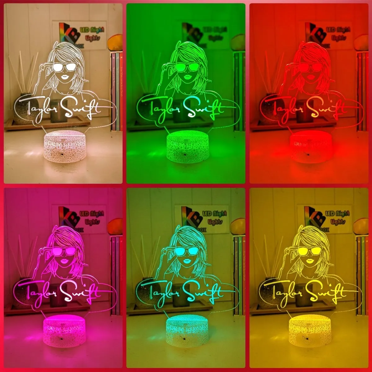 Taylor Swift Era Tour Swiftee Fan 3D LED Night Light Lamp