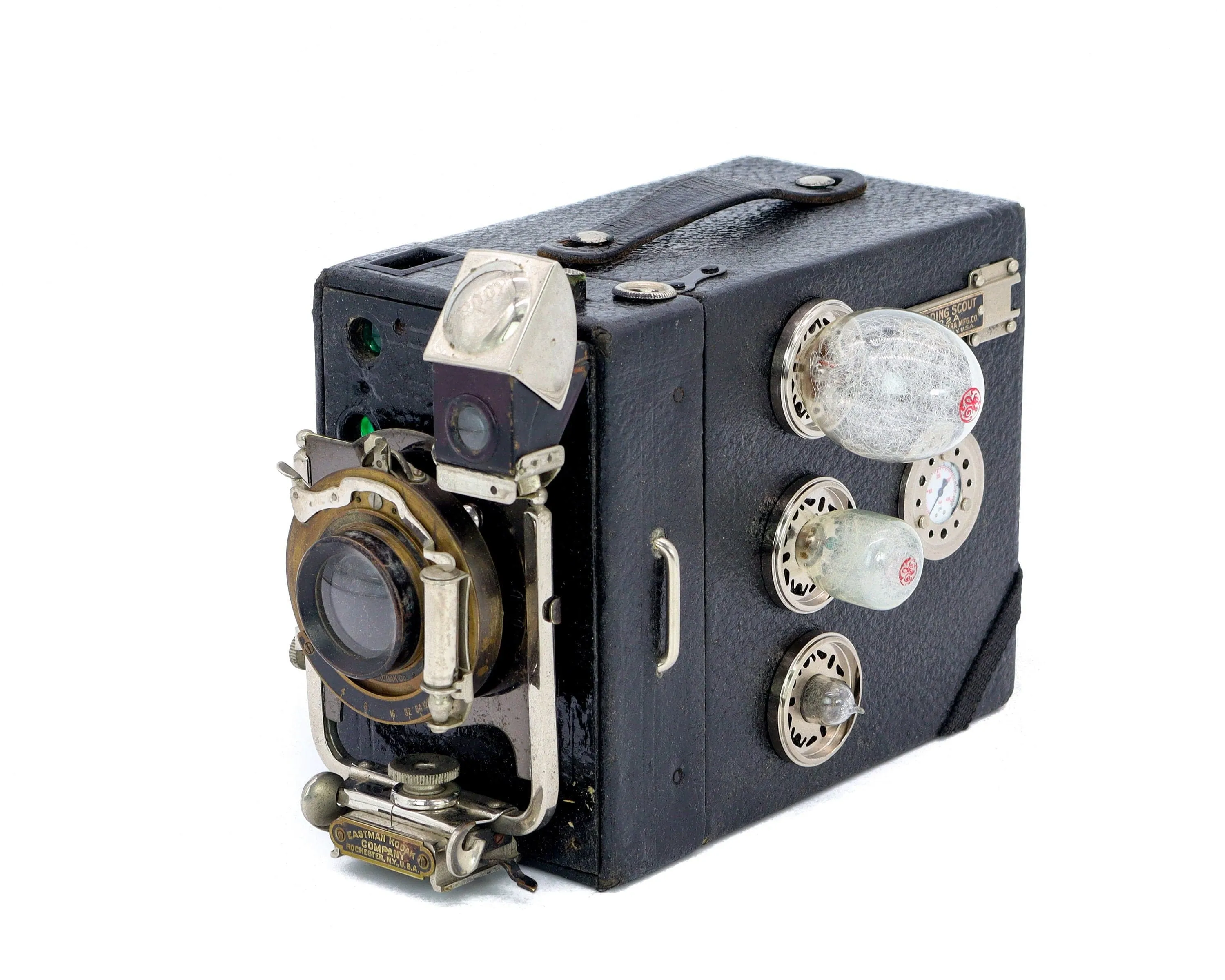 The Silver Explorer - Steampunk Bluetooth Speaker, Kodak Box Camera, Gifts for Geeks, Electronic Audio gadget, signed & numbered artwork