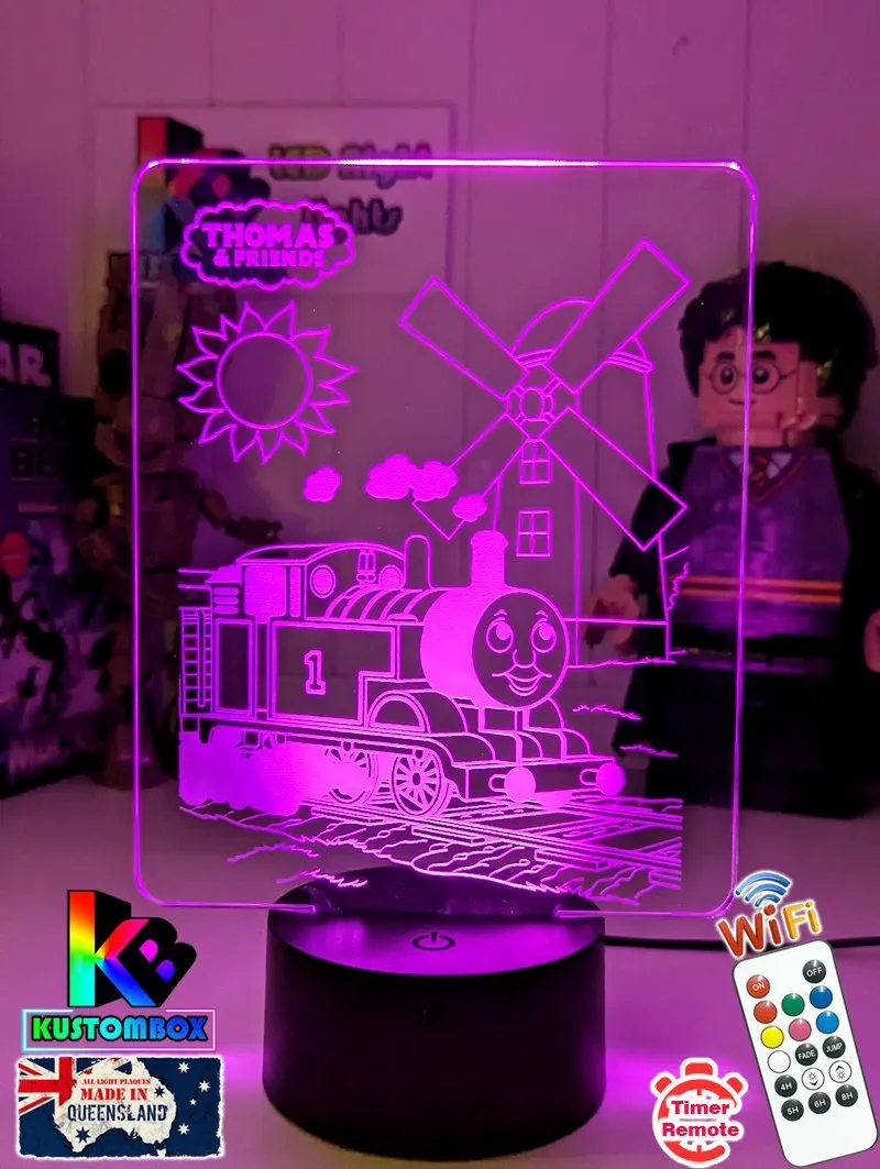 Thomas the Tank 3D LED Night Light Childrens Bedroom Lamp