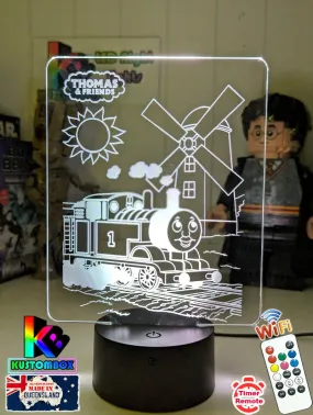 Thomas the Tank 3D LED Night Light Childrens Bedroom Lamp
