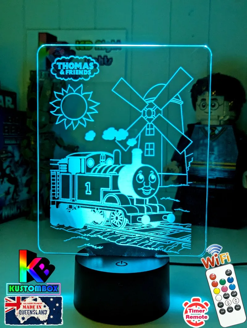 Thomas the Tank 3D LED Night Light Childrens Bedroom Lamp