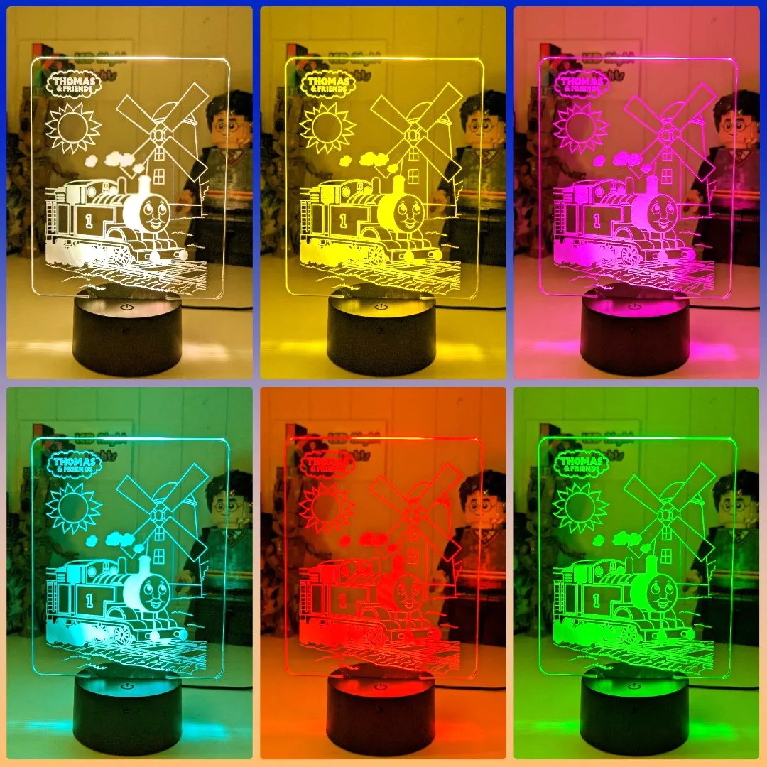 Thomas the Tank 3D LED Night Light Childrens Bedroom Lamp