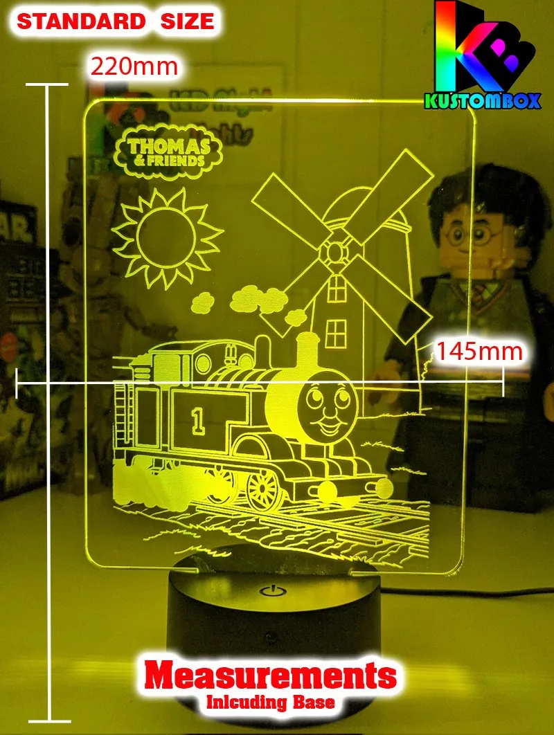 Thomas the Tank 3D LED Night Light Childrens Bedroom Lamp