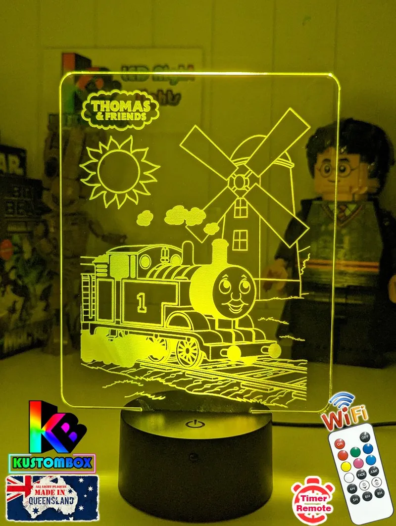 Thomas the Tank 3D LED Night Light Childrens Bedroom Lamp