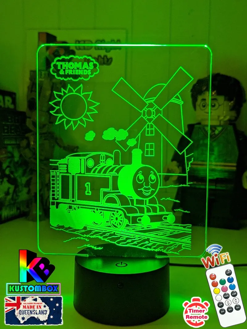 Thomas the Tank 3D LED Night Light Childrens Bedroom Lamp