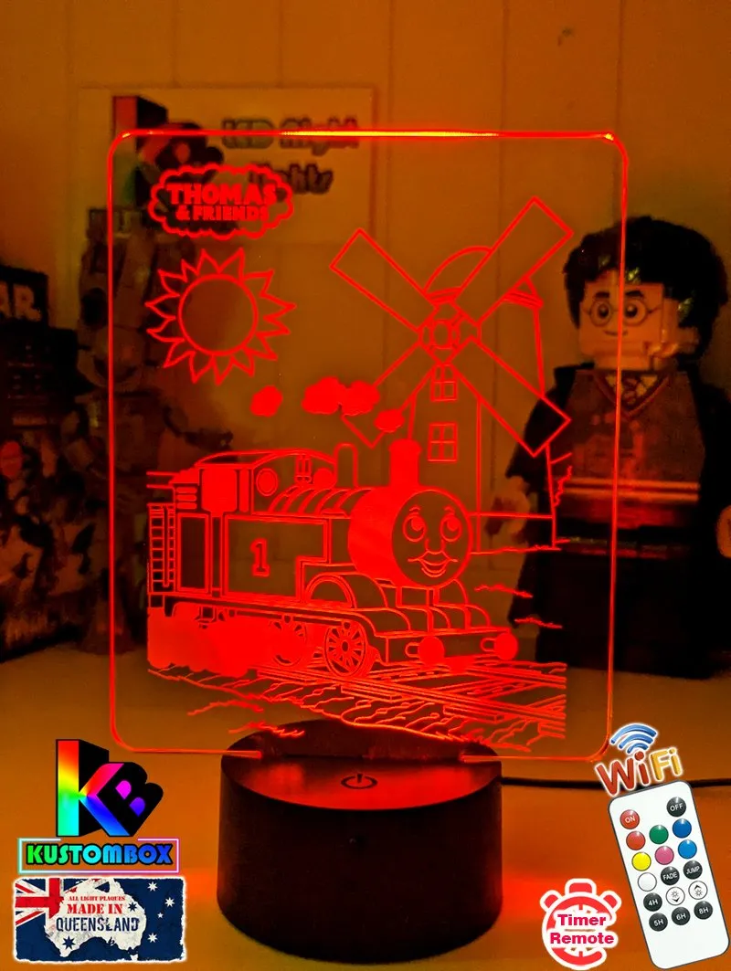 Thomas the Tank 3D LED Night Light Childrens Bedroom Lamp