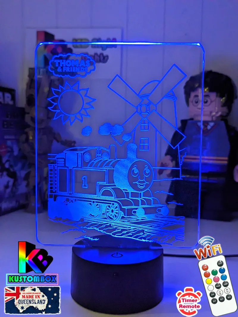 Thomas the Tank 3D LED Night Light Childrens Bedroom Lamp