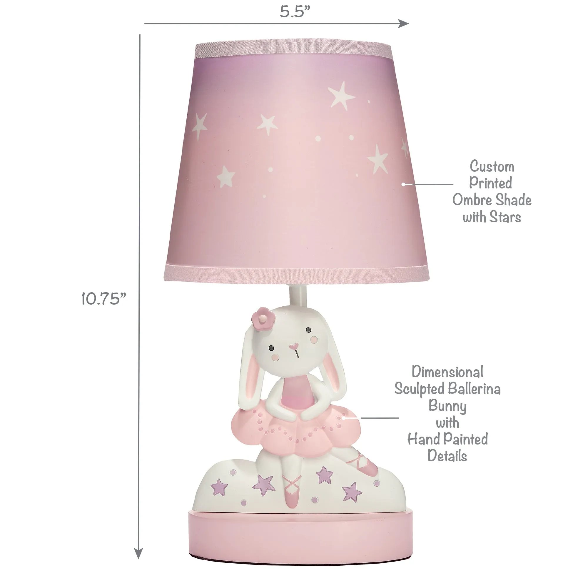 Tiny Dancer Lamp with Shade & Bulb