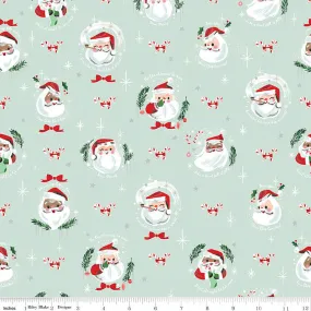 'Twas - Jolly Old Elf in Light Mint Sparkle - SC13462-LTMINT - Half Yard