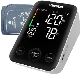 Vimmk Upper Arm Blood Pressure Monitor - Digital, Accurate, and User-Friendly for Home Health Monitoring