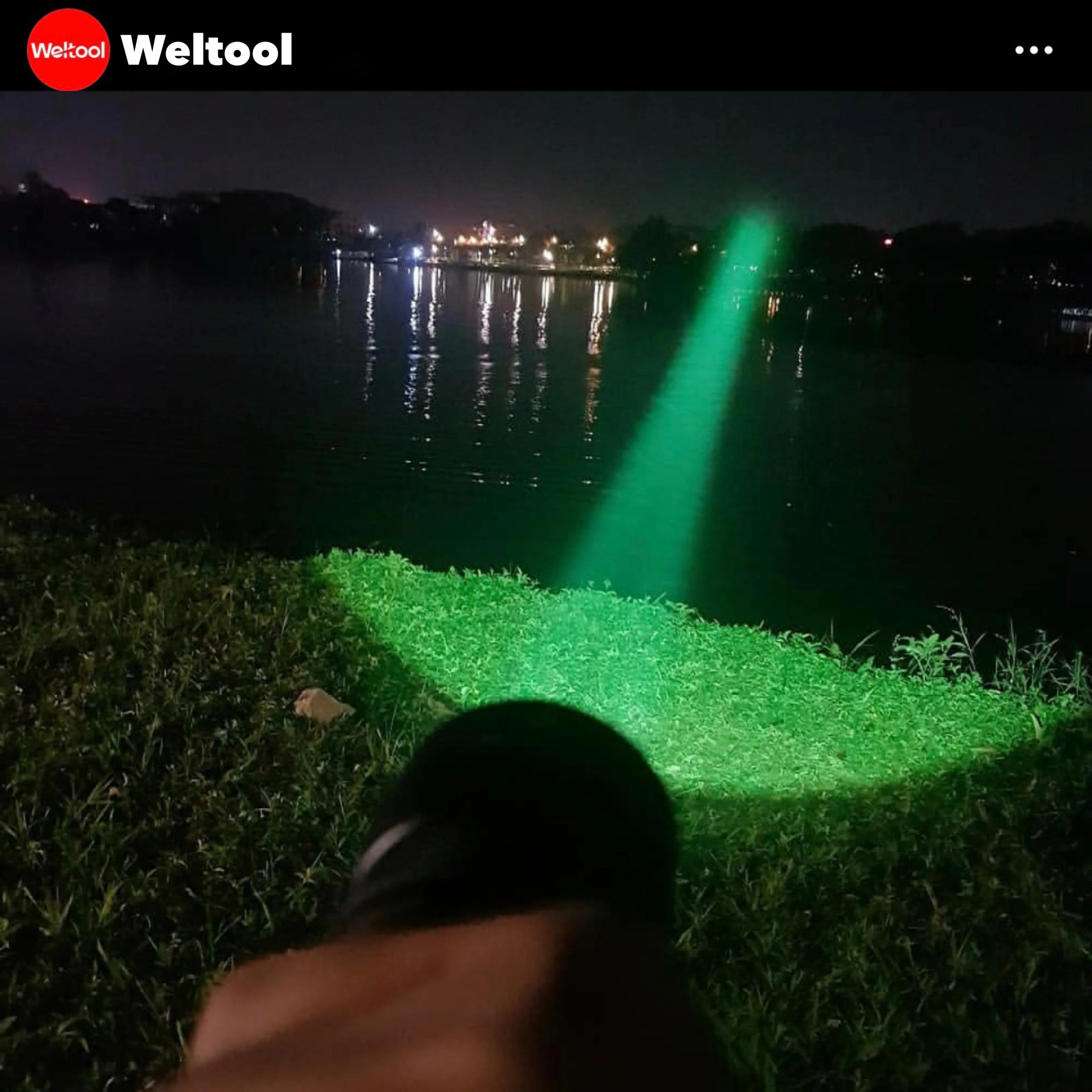 Weltool T10-HG Green Light 994 Lumens 795M Searchlight