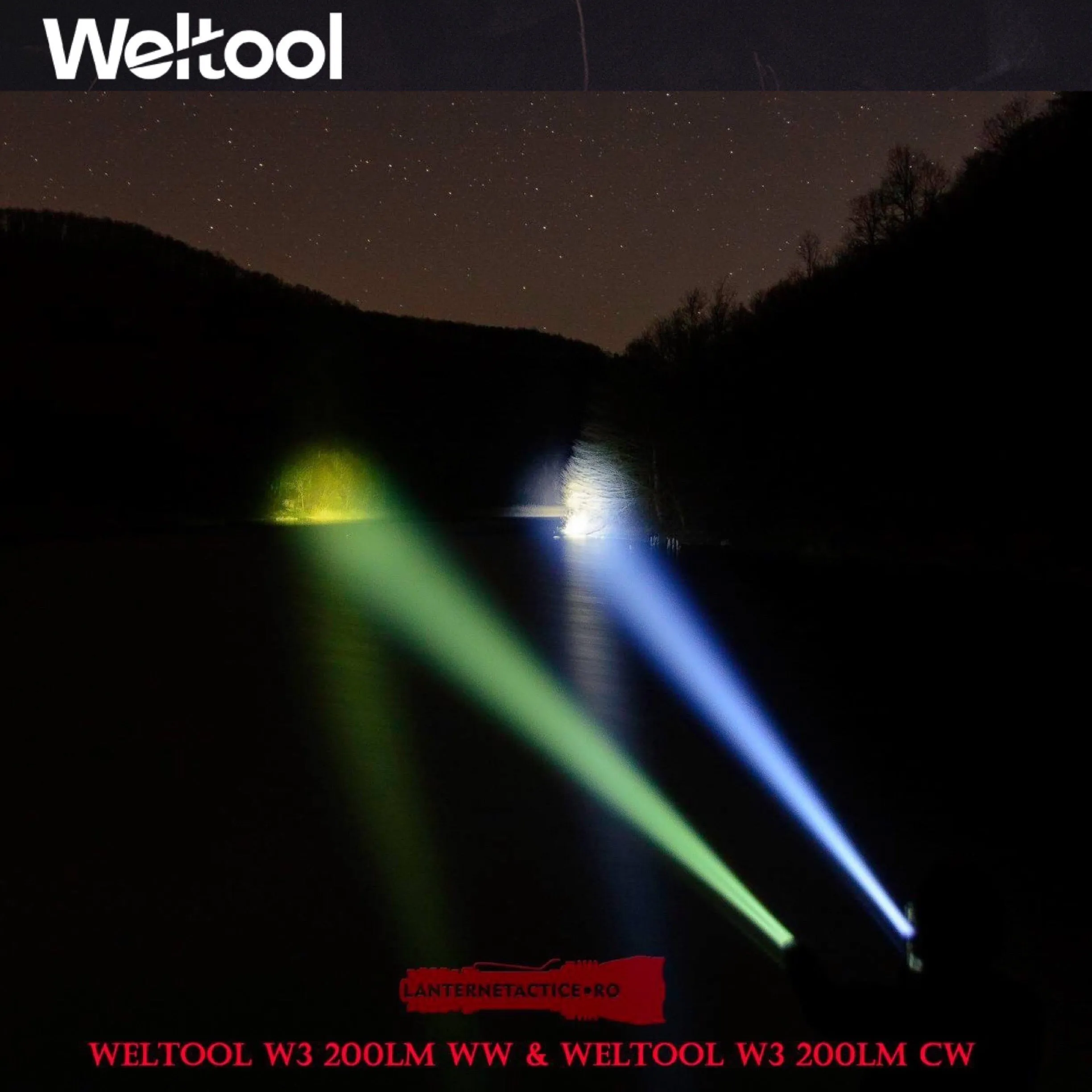 Weltool W3 LEP Flashlight 200LMS 180000CD 848M