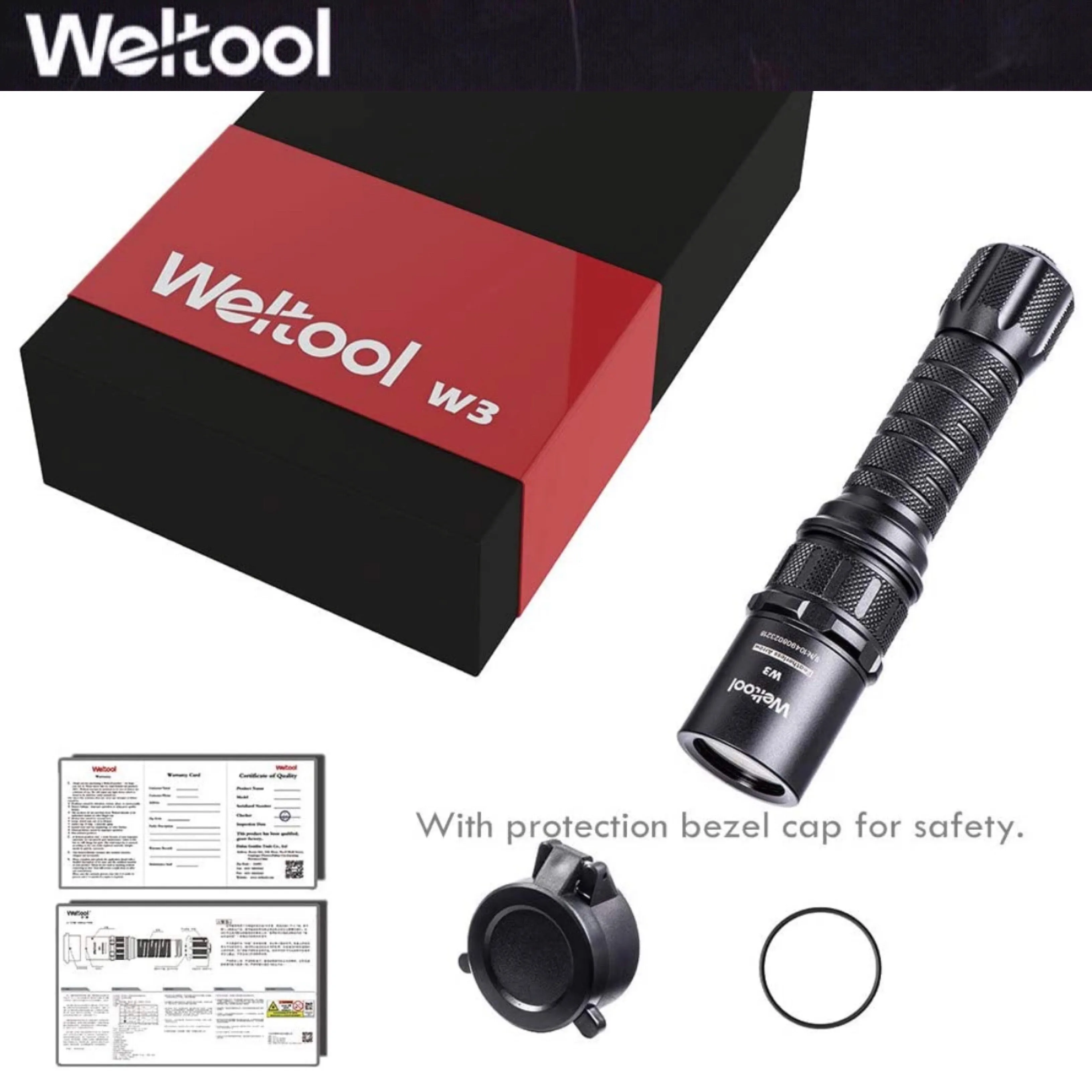 Weltool W3 LEP Flashlight 200LMS 180000CD 848M