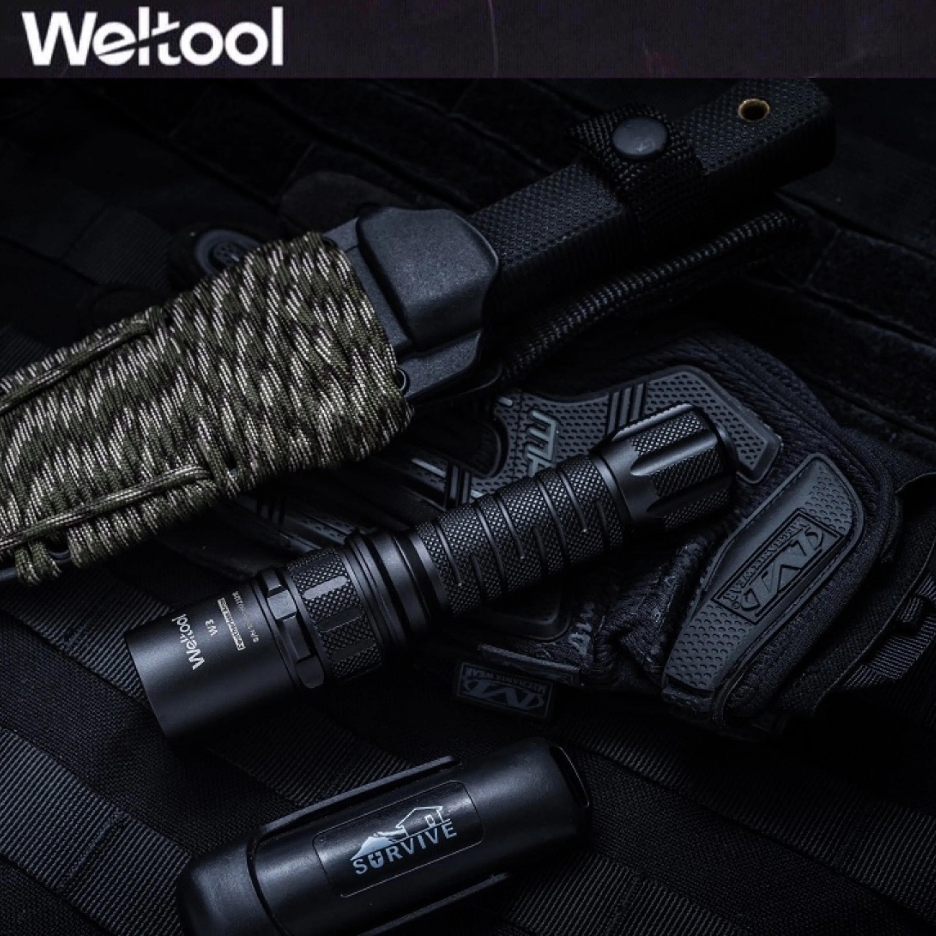 Weltool W3 LEP Flashlight 200LMS 180000CD 848M