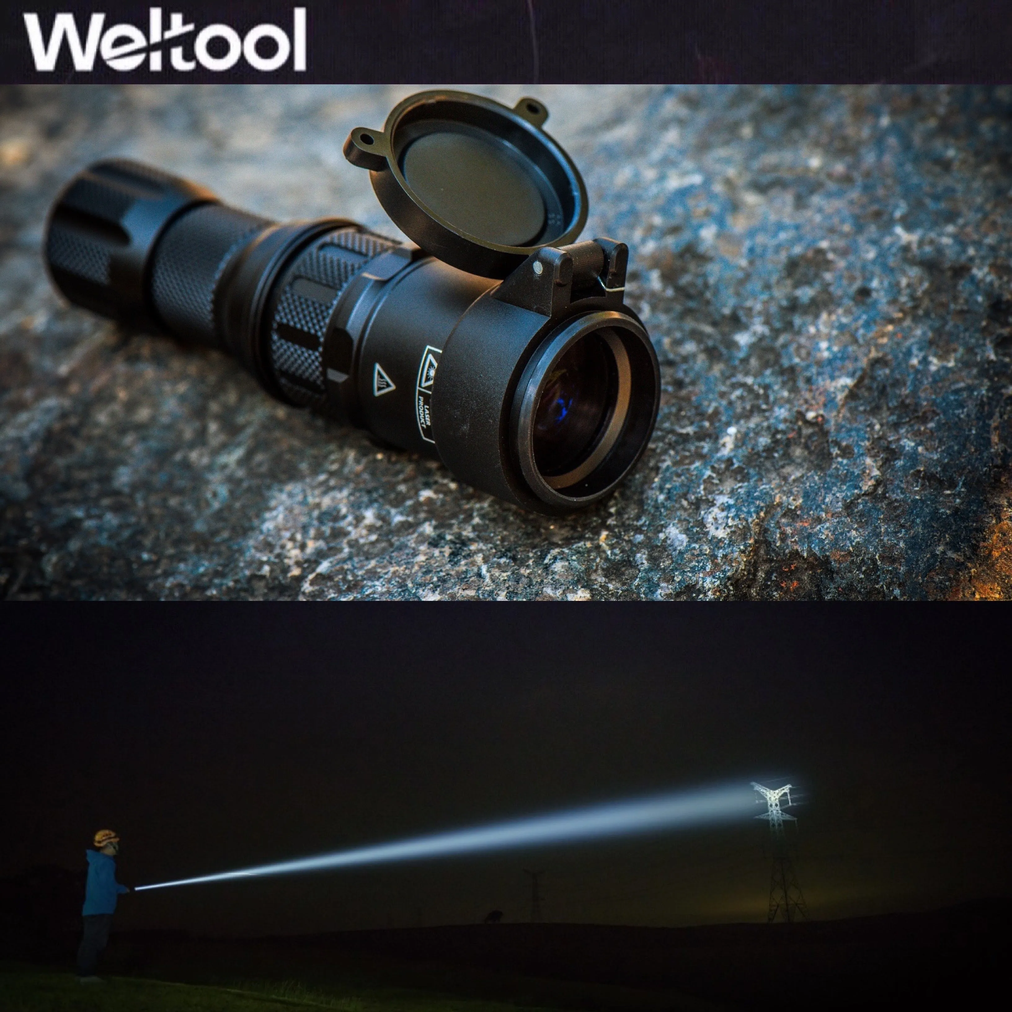 Weltool W3 LEP Flashlight 200LMS 180000CD 848M