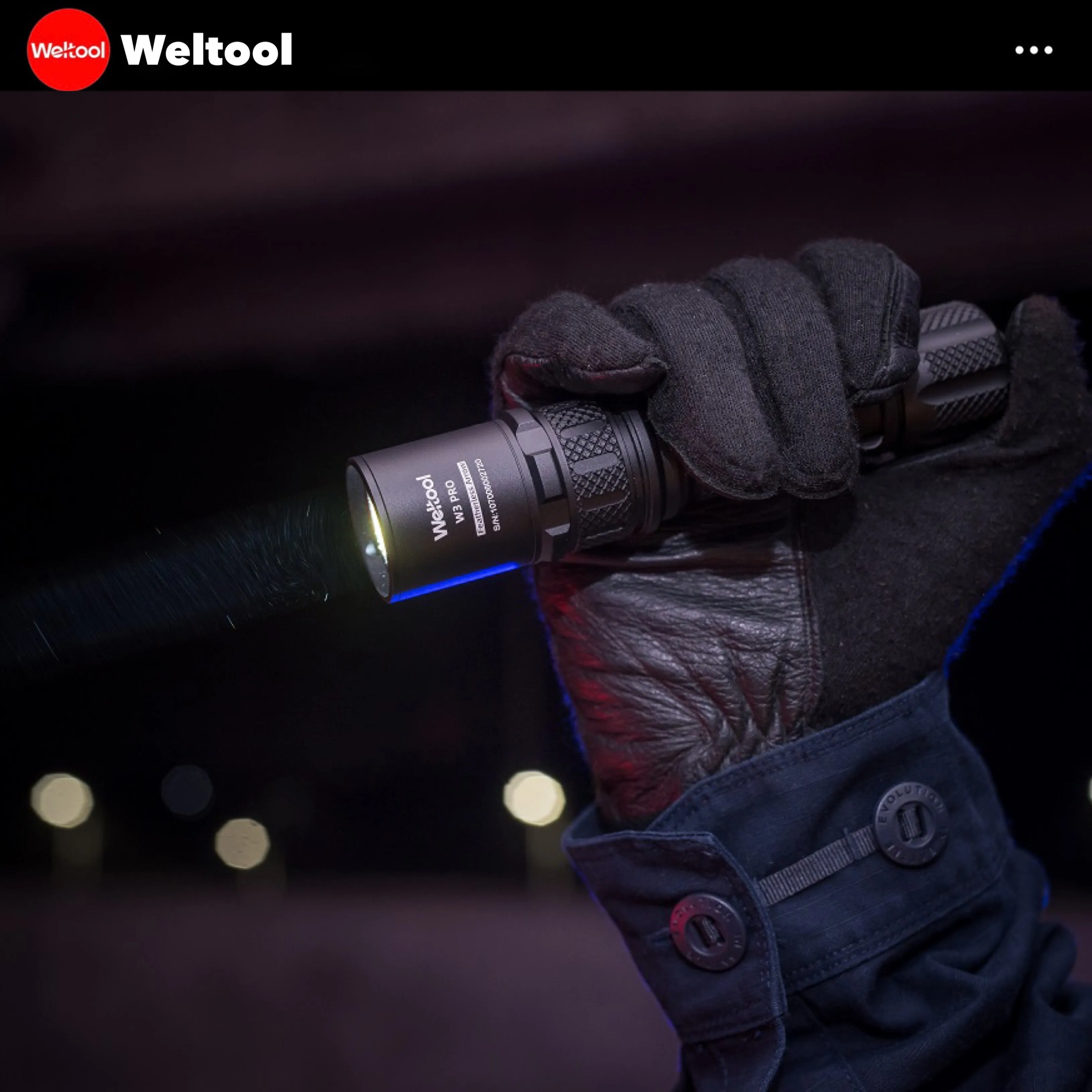 Weltool W3Pro Tactical Laser Flashlight 505LMS 363375CD 1205M