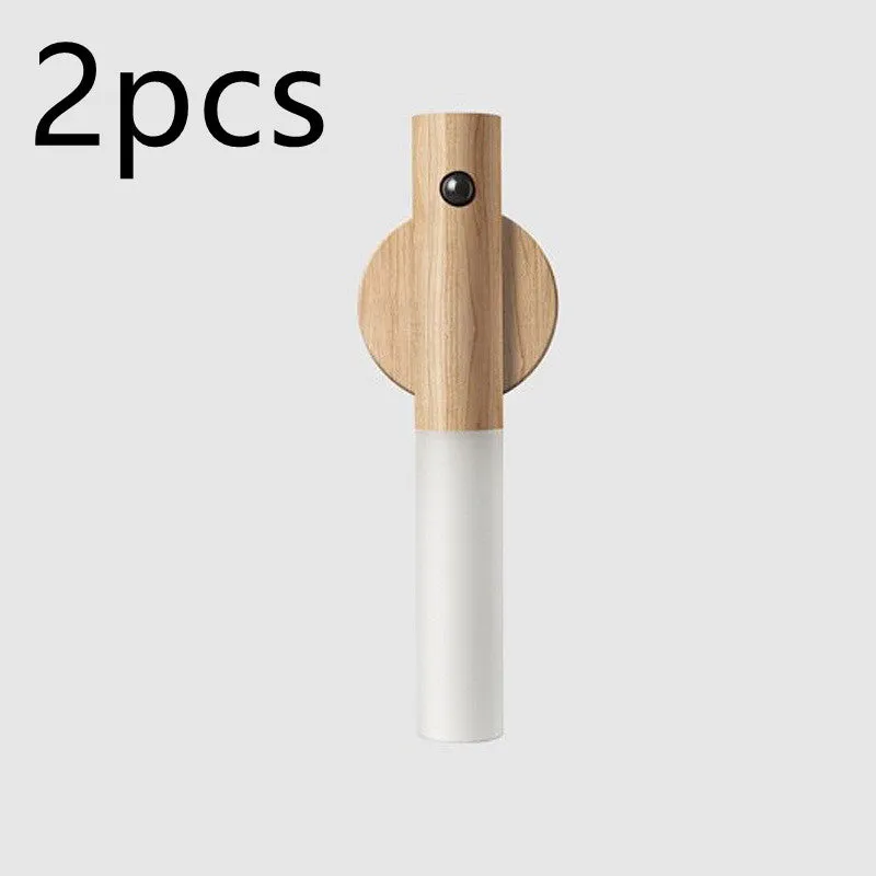 Wood LED Light USB Magnetic Wireless Night Light