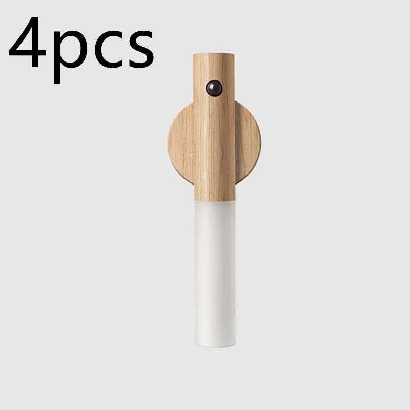 Wood LED Light USB Magnetic Wireless Night Light