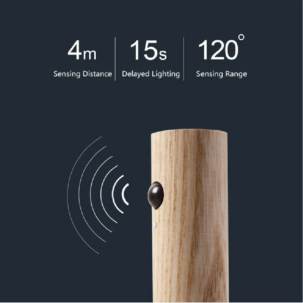 Wood LED Light USB Magnetic Wireless Night Light