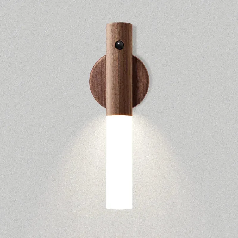 Wood LED Light USB Magnetic Wireless Night Light