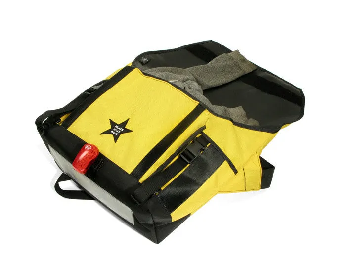 Yellow and Black Waterproof Messenger Bag