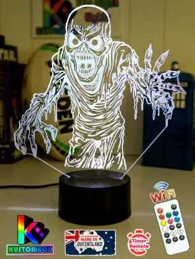 Zombie Walking Dead Skeleton 3D LED Night Light Lamp