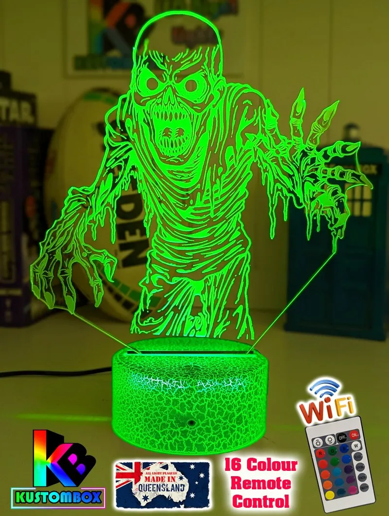 Zombie Walking Dead Skeleton 3D LED Night Light Lamp