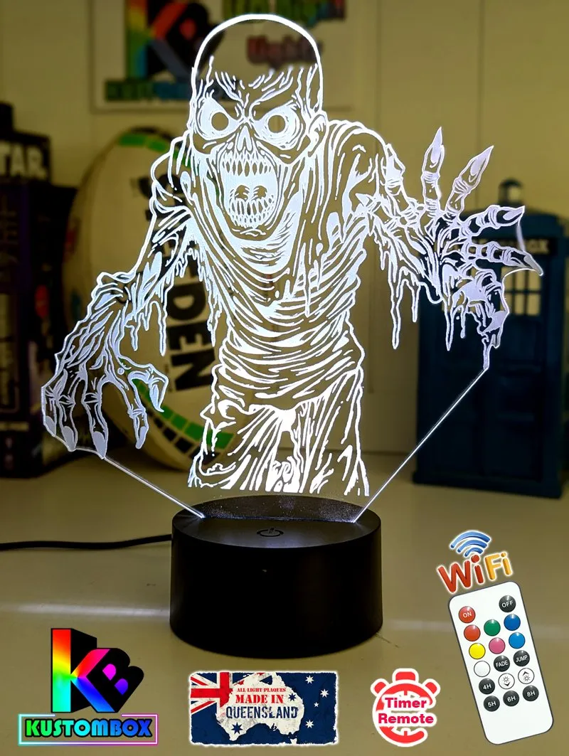 Zombie Walking Dead Skeleton 3D LED Night Light Lamp