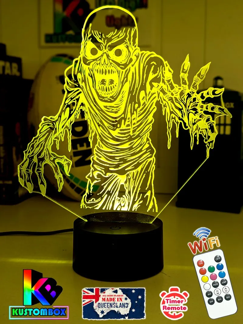 Zombie Walking Dead Skeleton 3D LED Night Light Lamp